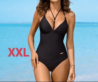 Nové dámské plavky 2XL, XXL černé