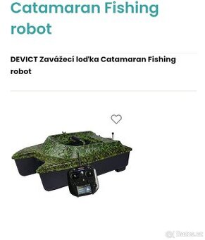 Zavážecí lodička Devict Catamaran fishing robot
