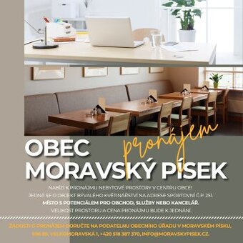 Pronájem nebytových prostor v Moravském Písku