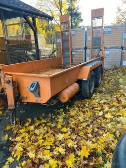 Tandem přívěs bagr válec UNC podval JCB CAT