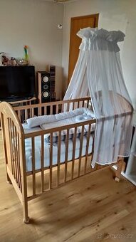 Postýlka Scarlett 120x60,  masiv buk