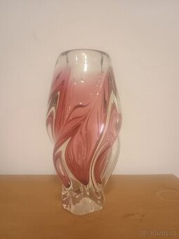 Váza hutní sklo Hospodka