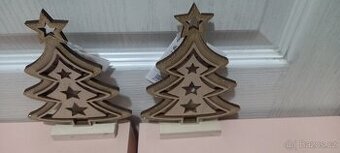 Nové Dřevěné dekorace stromečky