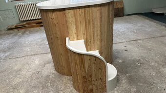 Ochlazovací káď, víko, schůdky