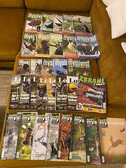 Časopisy Myslivost,svět myslivosti a lovec roky 2024,2025