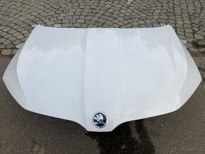 kapota škoda octavia 3,III, facelift bílá candy LF9E