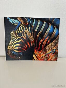 Zebra-akryl na plátně - 1