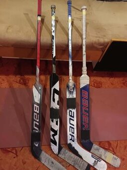 Další brankářské hokejky - opravované, (vše kompozitky)