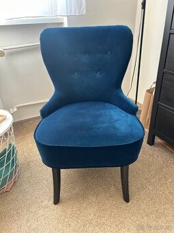 Křeslo Remsta modré barvy