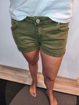 Dámské džínové šortky khaki zelené LTB Judie - vel. M