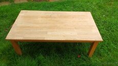 stůl masiv + skříňka masiv