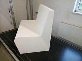 Polystyrenová lavice, sedačka rovná-rohová F150
