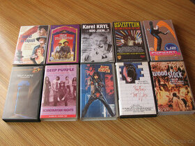 VHS originál kazety = menší sbírka = 10 ks = 2000 Kč za komp