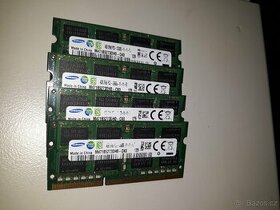 Paměti RAM Samsung 4GB DDR3  12800S 1066/1333/1600 MHz