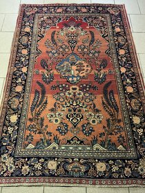 Perský starožitný figurální TOP koberec 198x130 - 1