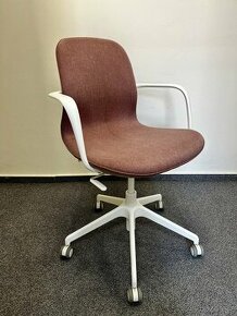 kancelářská židle Ikea Langfjall (růžovo-bílá)