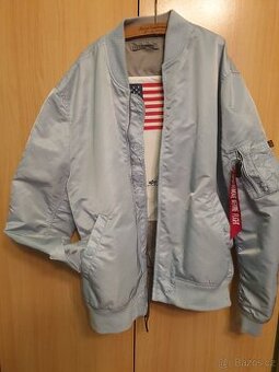 Pánská bunda bomber Alpha industries vel.XL,barva-air blue