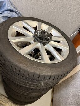 Alu kola 17 originál VW s letní pneu Continental