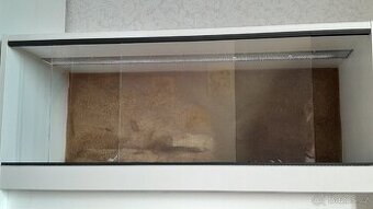 Dřevěné bílé terrarium 100x50x50