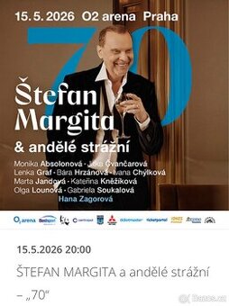 ŠTEFAN MARGITA 70, VIP KLUBOVÉ PATRO, 15.5.2026 O2 ARENA