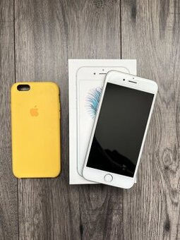 Apple iPhone 6s (64 GB) - stříbrný, s obalem a krabičkou