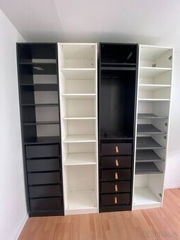 4x Skříně IKEA Pax 50x35x236 cm + komplementy