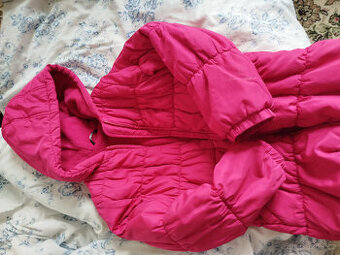Růžová přechodová bundička 8-9 let