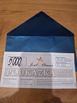 Poukaz do zlatnictví Altman Sokolov