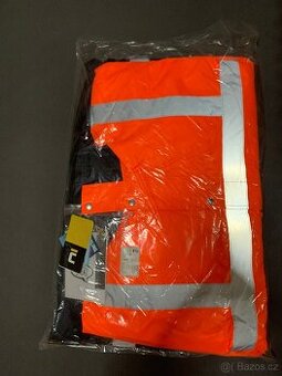 Zimní pracovní bunda oranžová reflexní XL