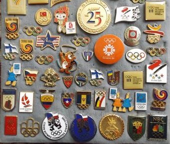 odznaky na pin - převážně sport