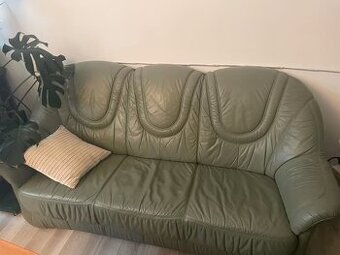 Sedací souprava kožená 3+2, pohovka - pravá kůže