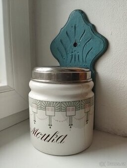 starožitná dóza na mouku - secese