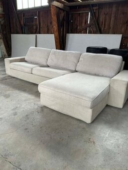 Sedací souprava krémová