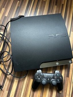 Playstation 3 Slim 320GB + ovládač + 6 hier