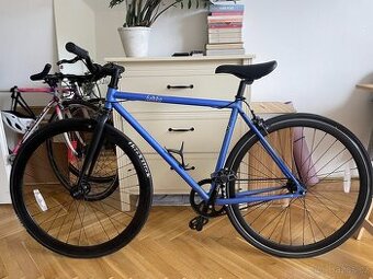 Městské kolo Herka Furioso singlespeed, modrá