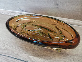 Hutní sklo žardiniera Beránek - Škrdlovice