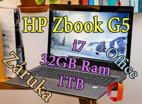 HP Zbook 15 G5 i7-8850H| 32GB | 1TB |OFFICE 2021-ZÁRUKA
