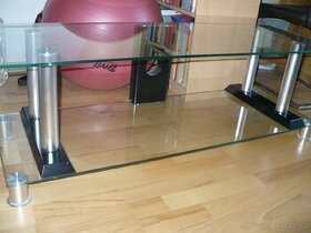 Televizní stolek skleněný