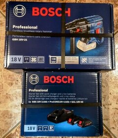 Vrtací kladivo Bosch Professional +baterie +nabíječka - 1