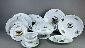 Myslivecký jídelní servis, myslivecký porcelán NOVÝ