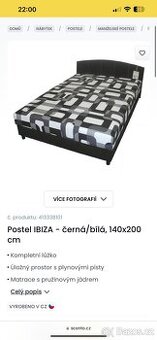 Postel 140x200cm