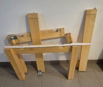 Masivní nohy ke stolu 8x8, 715mm