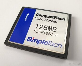 Paměťová karta, Compact Flash Card 128MB - SimpleTech