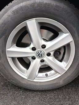 ALU Disky 7x16, 5x112 včetně pneu Dunlop - 1