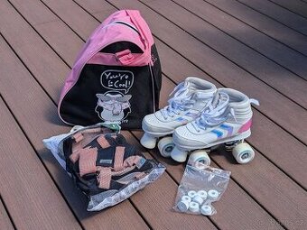 Dívčí kolečkové brusle (rollerskates) vel. 34