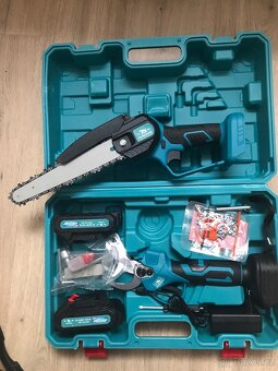 Akumulátorové nůžky a pila na větve