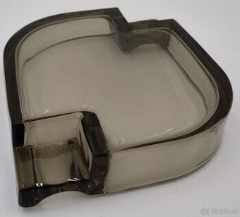 Krásný Starý skleněný RETRO popelník - HNĚDÝ