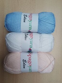 Pletací příze Eden různé barvy