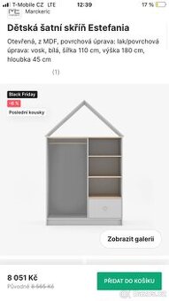 Dětská satni skříň , domečkova skříň, skříň, komoda, dětský