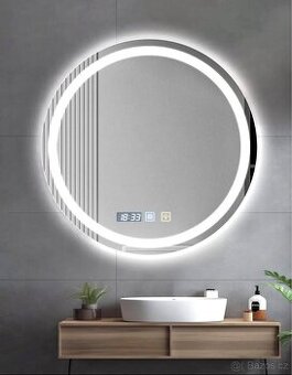 Kulaté koupelnové zrcadlo 60x60cm s LED osvětlením